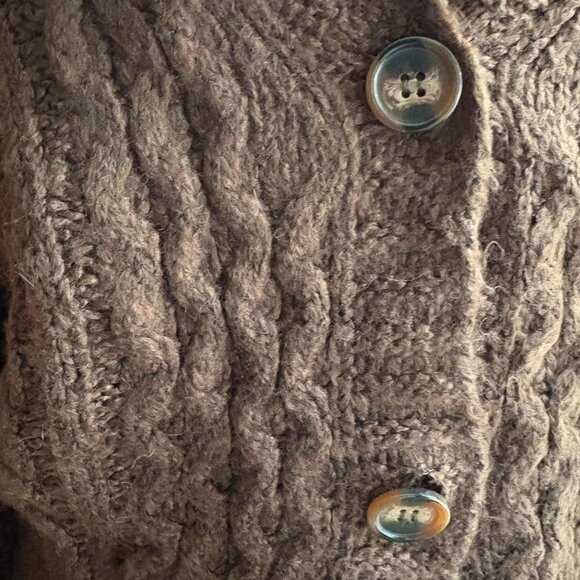 Women's Brown Cardigan - Picture 3 of 7